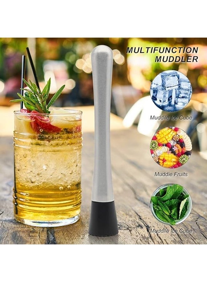 Ice Crusher Barware Cocktail Muddler,Cocktail Stirrer, Stainless Steel Stirrer, Lime Press Masher, Lime Hand Masher, Suitable for Home and Bar - Image 2